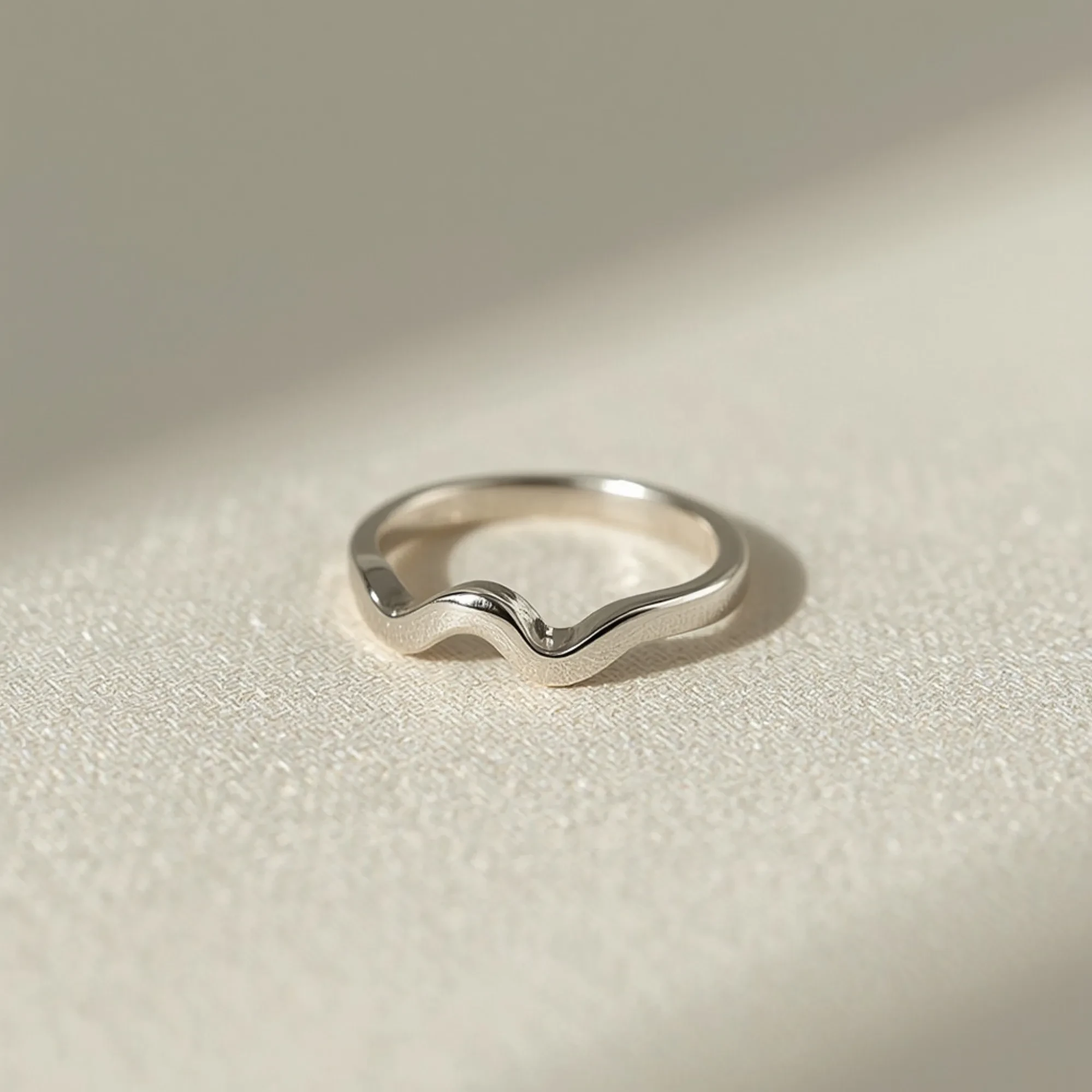 Sterling Silver Wave Band
